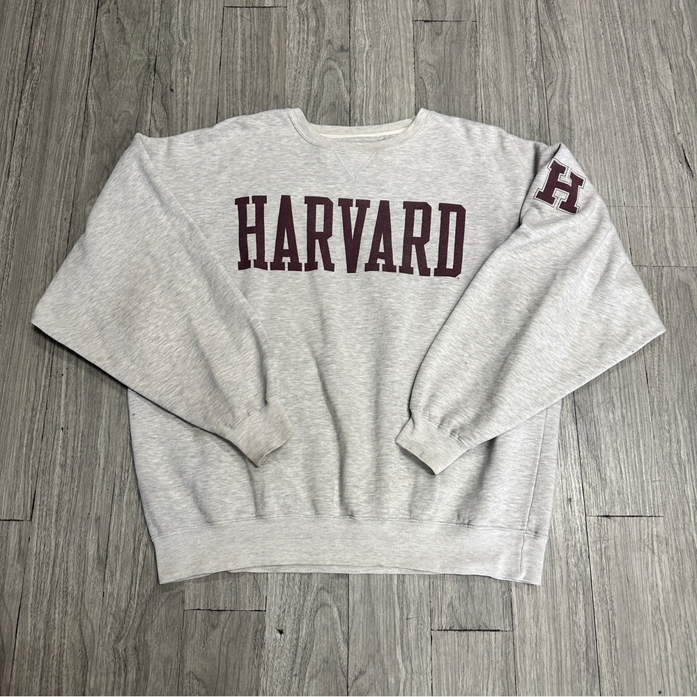 Vintage Gear For Sports Harvard Big Cotton Crewneck Sweatshirt Made in Honduras